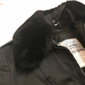 Weather resistant black jacket